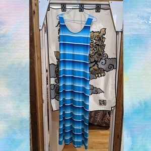 NWT Merona maxi blue stripe sundress